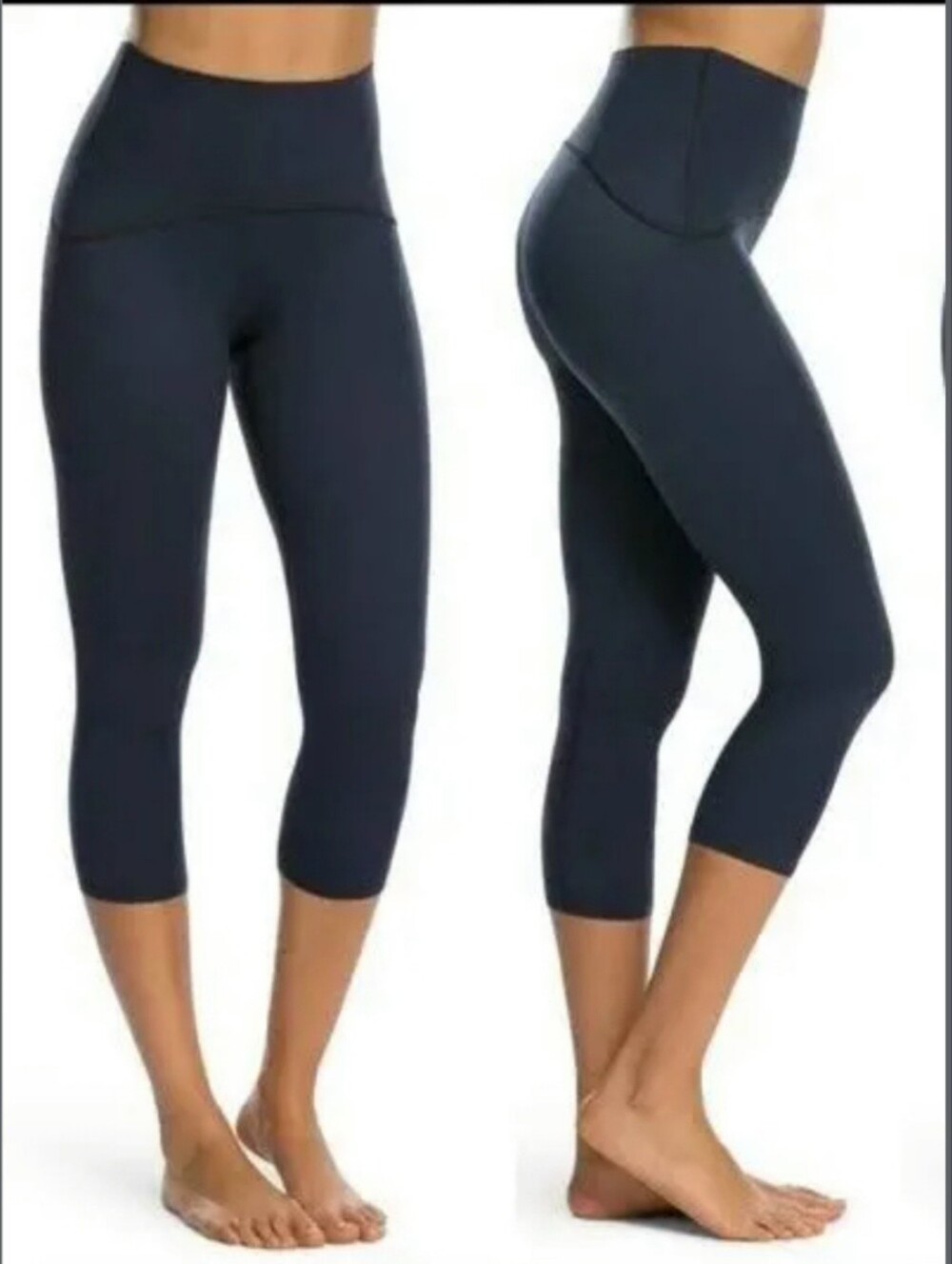 💙 NWT SPANXsmooth OnForm Cropped Leggings 19" Navy Blue XL
